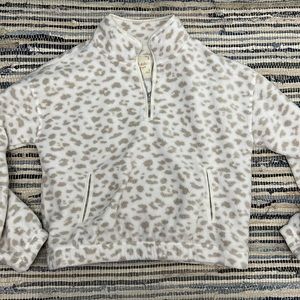 ALTAR’D state cheetah print quarter zip